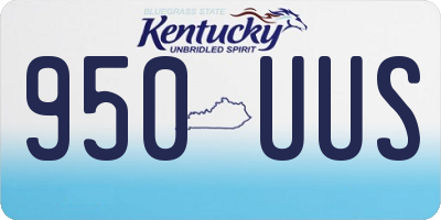 KY license plate 950UUS