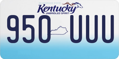 KY license plate 950UUU