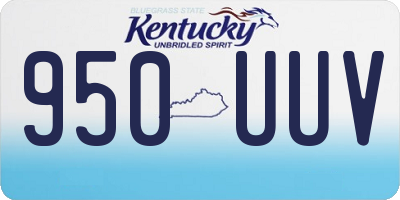 KY license plate 950UUV