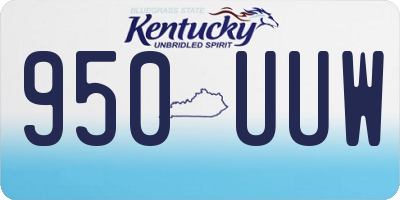 KY license plate 950UUW