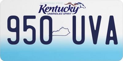 KY license plate 950UVA