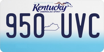 KY license plate 950UVC