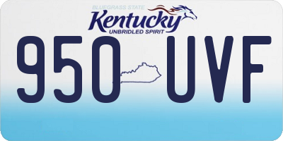 KY license plate 950UVF