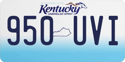 KY license plate 950UVI