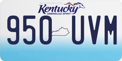 KY license plate 950UVM
