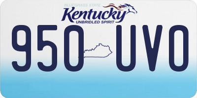 KY license plate 950UVO