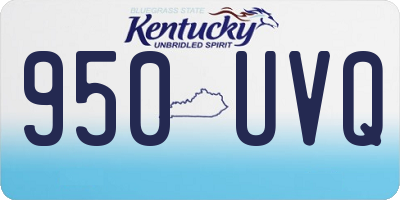 KY license plate 950UVQ