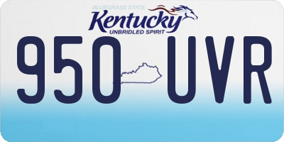 KY license plate 950UVR