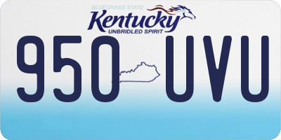 KY license plate 950UVU