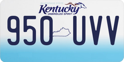 KY license plate 950UVV