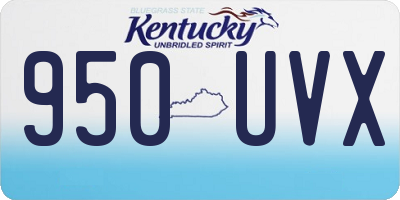 KY license plate 950UVX