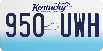 KY license plate 950UWH