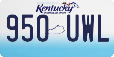 KY license plate 950UWL