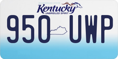 KY license plate 950UWP