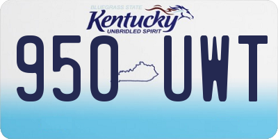 KY license plate 950UWT