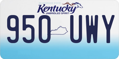 KY license plate 950UWY
