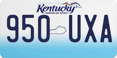 KY license plate 950UXA