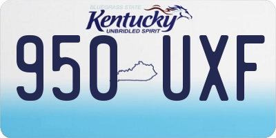 KY license plate 950UXF