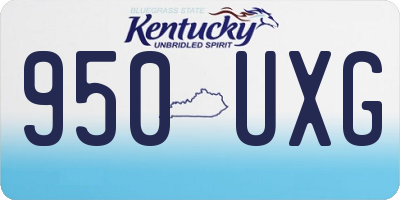 KY license plate 950UXG