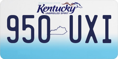 KY license plate 950UXI