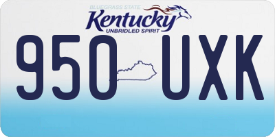 KY license plate 950UXK