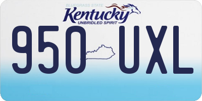 KY license plate 950UXL