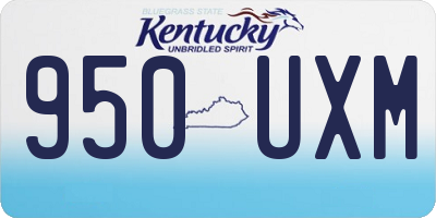 KY license plate 950UXM