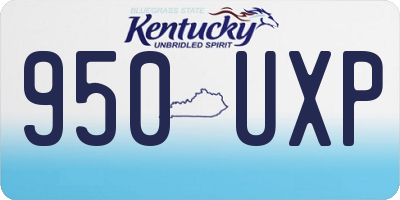 KY license plate 950UXP
