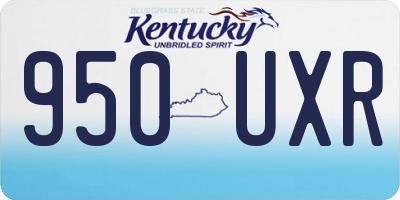 KY license plate 950UXR