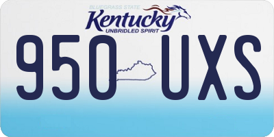 KY license plate 950UXS