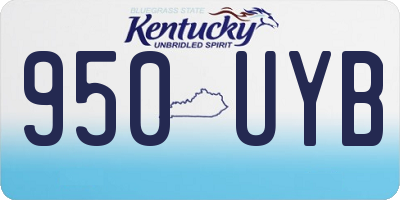 KY license plate 950UYB