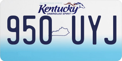 KY license plate 950UYJ