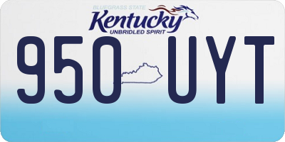 KY license plate 950UYT