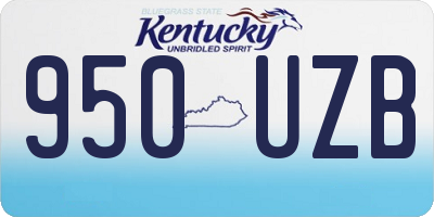 KY license plate 950UZB