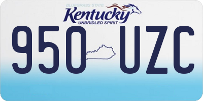 KY license plate 950UZC