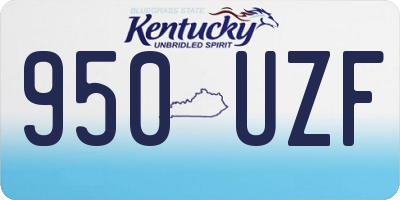 KY license plate 950UZF