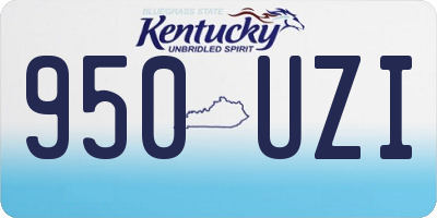 KY license plate 950UZI