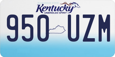KY license plate 950UZM