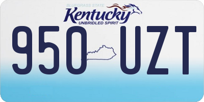 KY license plate 950UZT