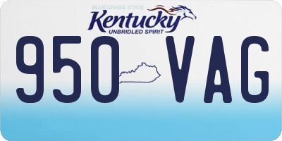KY license plate 950VAG