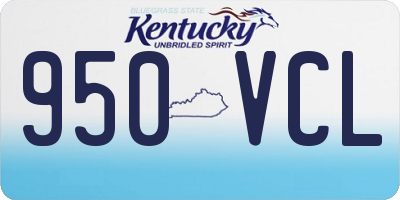 KY license plate 950VCL