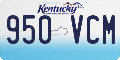 KY license plate 950VCM