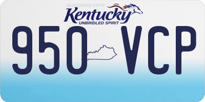KY license plate 950VCP