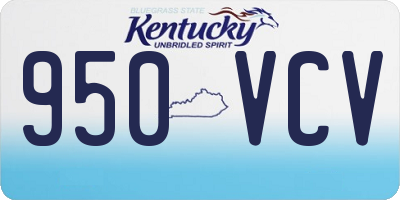 KY license plate 950VCV