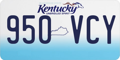 KY license plate 950VCY