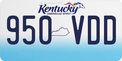 KY license plate 950VDD