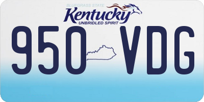 KY license plate 950VDG