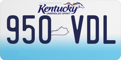 KY license plate 950VDL