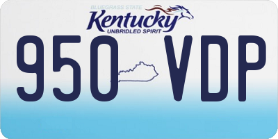 KY license plate 950VDP