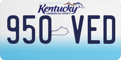 KY license plate 950VED